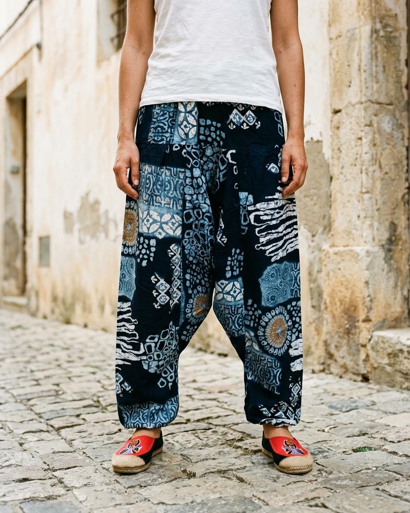 Macys Wear - Nedan | Tief Geschnittene Gemusterte Hose Unisex