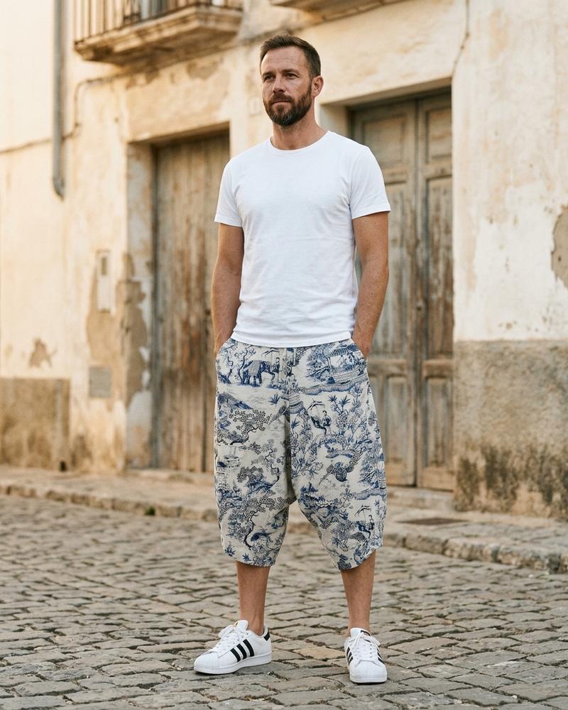 Macys Wear - Mimin | Weit Geschnittene Gemusterte Hose Unisex