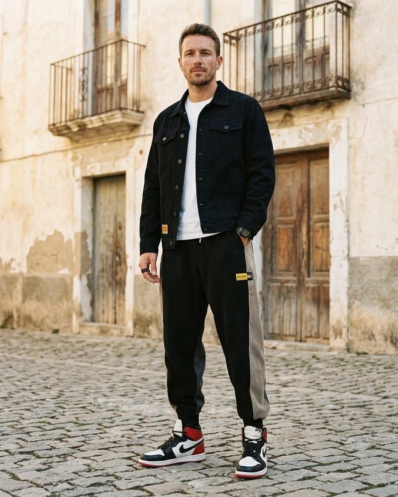 Macys Wear - Rinav | Strukturiert Zweifarbig Hose Herren