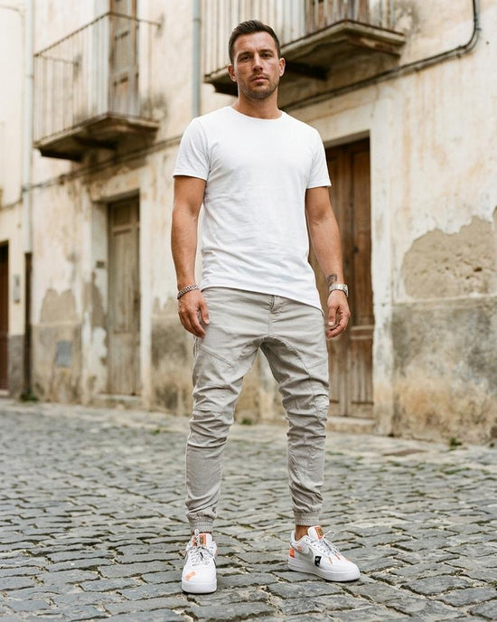 Macys Wear - Yosen | Geraffte Schmal Geschnittene Hose Herren
