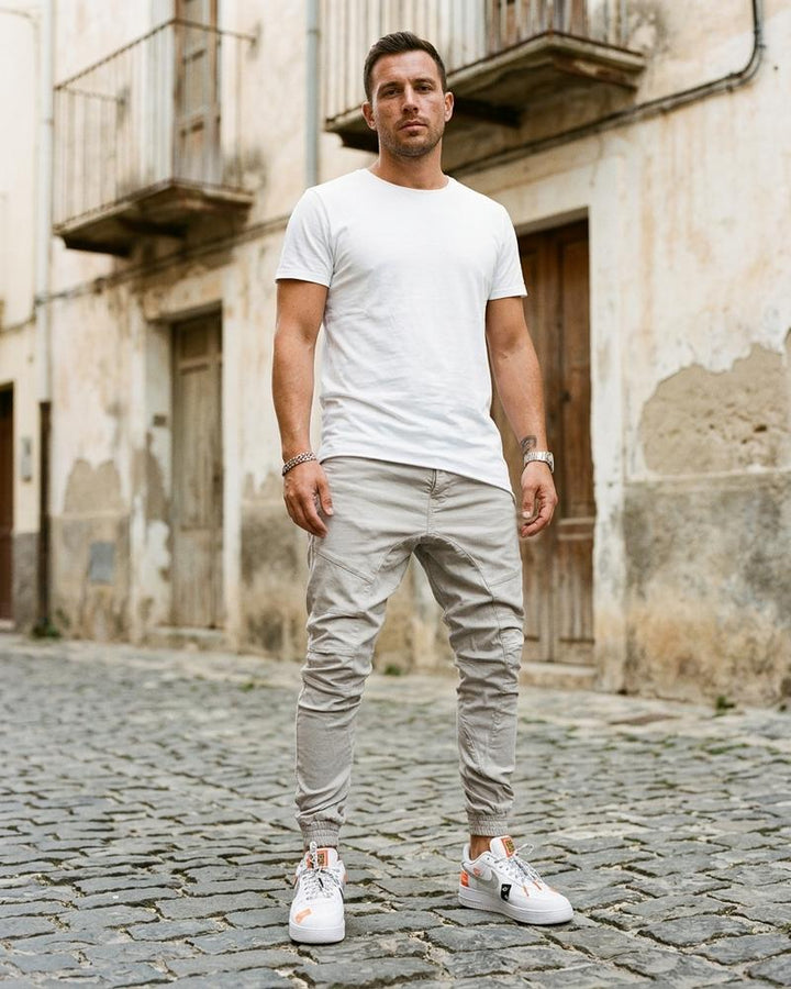 Macys Wear - Yosen | Geraffte Schmal Geschnittene Hose Herren