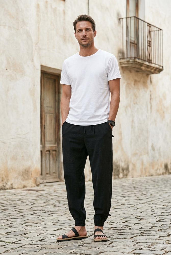 Macys Wear - Damar | Strukturiert Kordelzug Hose Herren