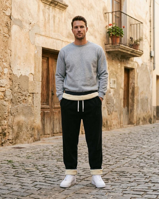 Macys Wear - Salin | Fleecegefütterte Gerade Geschnittene Hose Herren