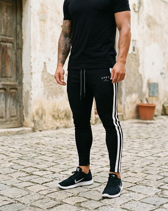 Macys Wear - Zevan | Gestreifte Sportliche Hose Herren