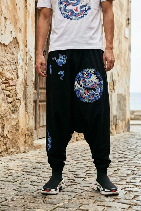 Macys Wear - Lomor | Bestickte Locker Geschnittene Hose Herren