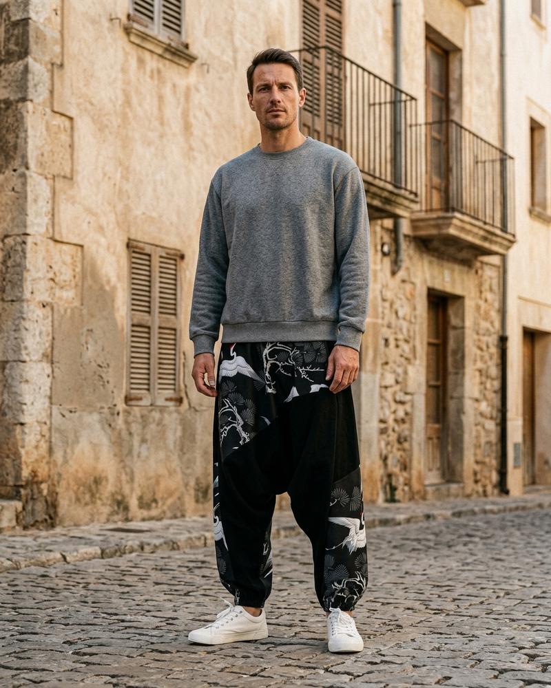 Macys Wear - Arral | Weit Geschnittene Bedruckte Hose Unisex