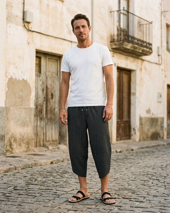Macys Wear - Vevan | Gestreifte Wadenlange Hose Unisex