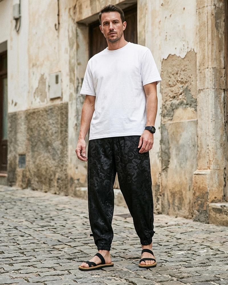 Macys Wear - Nelor | Strukturiert Locker Hose Herren