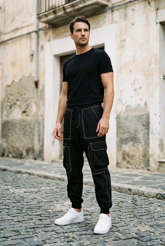 Macys Wear - Veral | Kontrastgesteppte Funktionale Hose Unisex