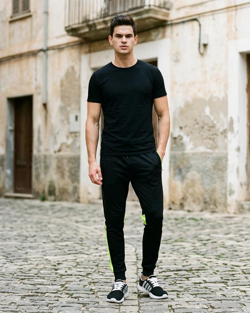 Macys Wear - Zalan | Sportliche Zweifarbige Hose Herren