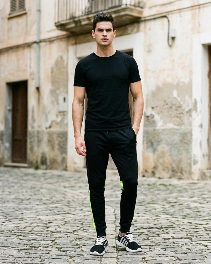 Macys Wear - Zalan | Sportliche Zweifarbige Hose Herren