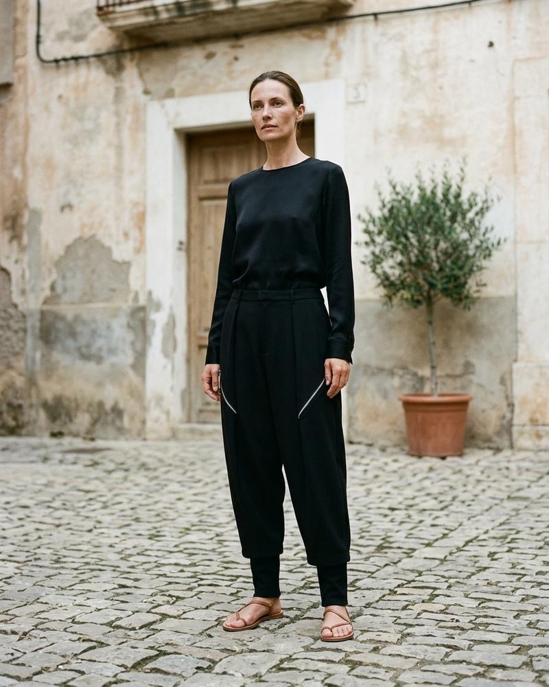 Macys Wear - Nevin | Doppellagige Asymmetrische Hose Unisex