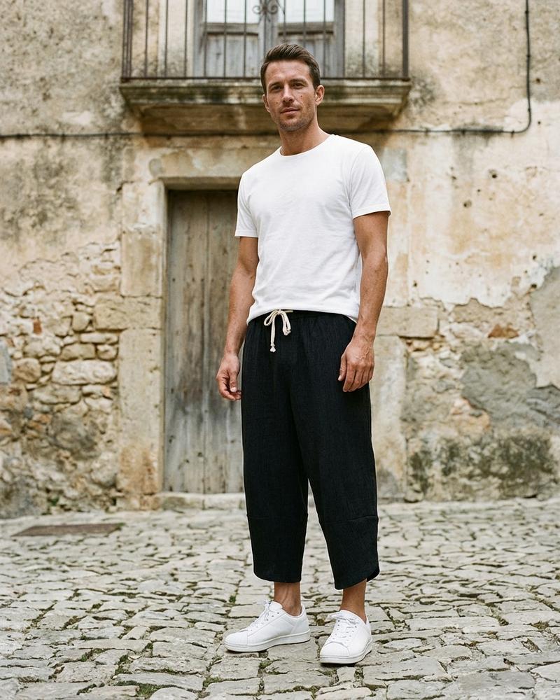 Macys Wear - Ralor | Weit Geschnittene Verkürzte Hose Unisex