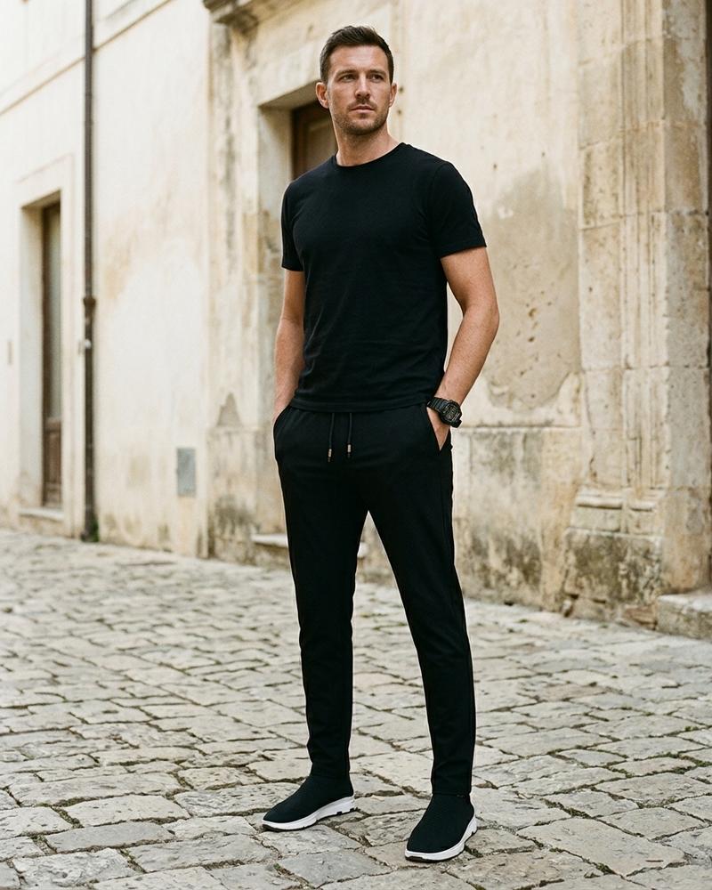 Macys Wear - Lynor | Schmale Elastische Hose Herren