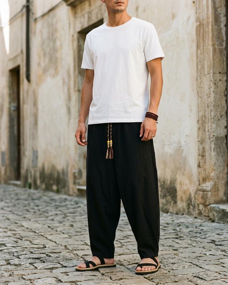 Macys Wear - Malar | Weit Geschnittene Baumwoll Hose Unisex