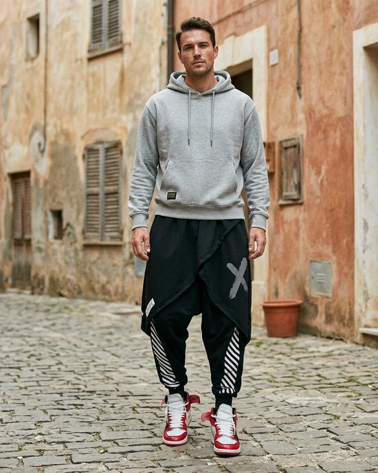 Macys Wear - Vidan | Asymmetrisch Tiefgeschnitten Hose Unisex