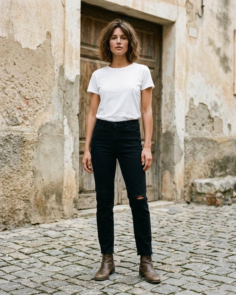 Macys Wear - Cokar | Gerade Geschnittene Zerrissene Hose Damen
