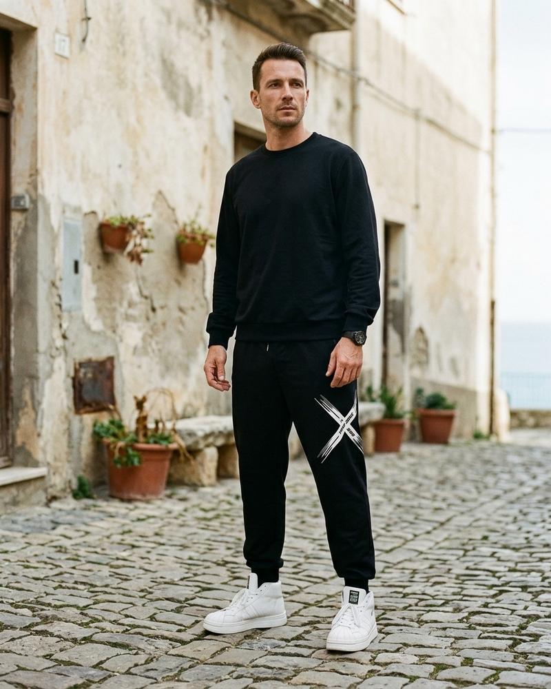 Macys Wear - Kemar | Bedruckte Locker Geschnittene Hose Herren
