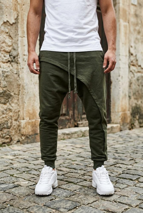 Macys Wear - Rarev | Asymmetrisch Geschnittene Baumwoll Hose Herren