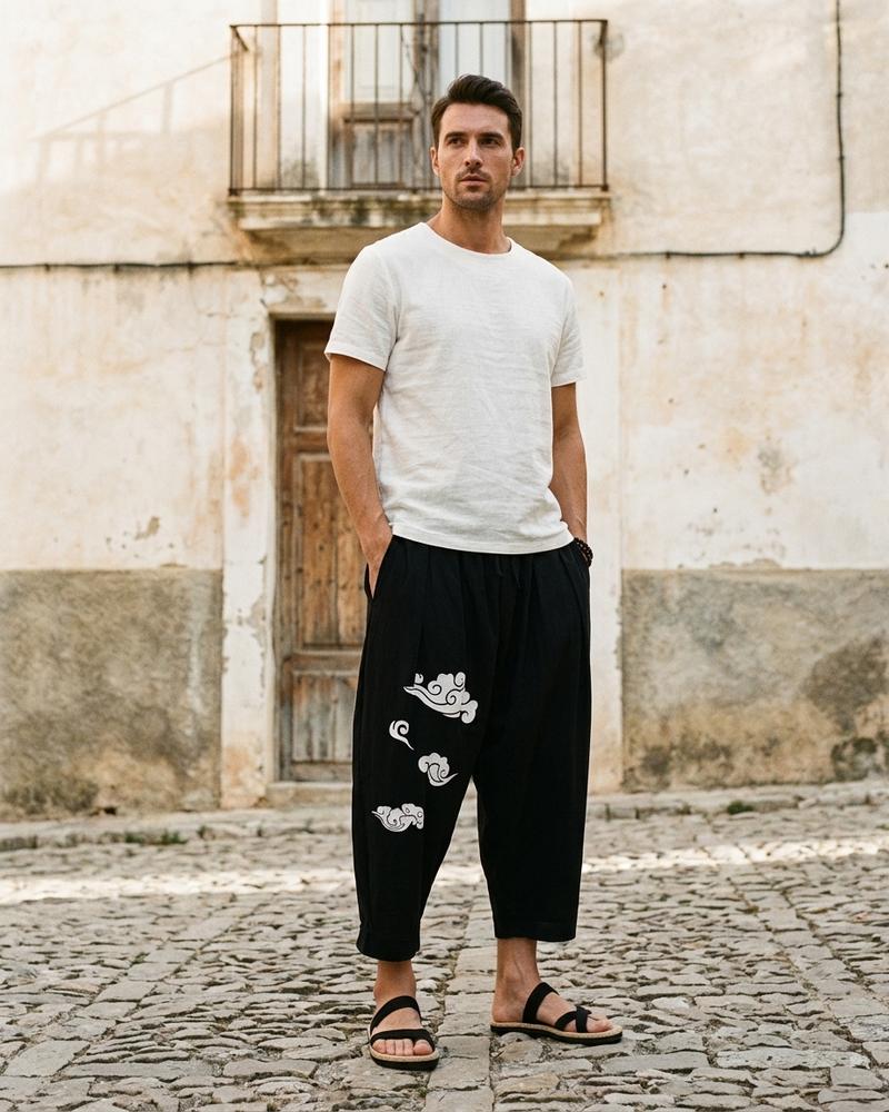 Macys Wear - Arlom | Weit Geschnittene Bedruckte Hose Unisex