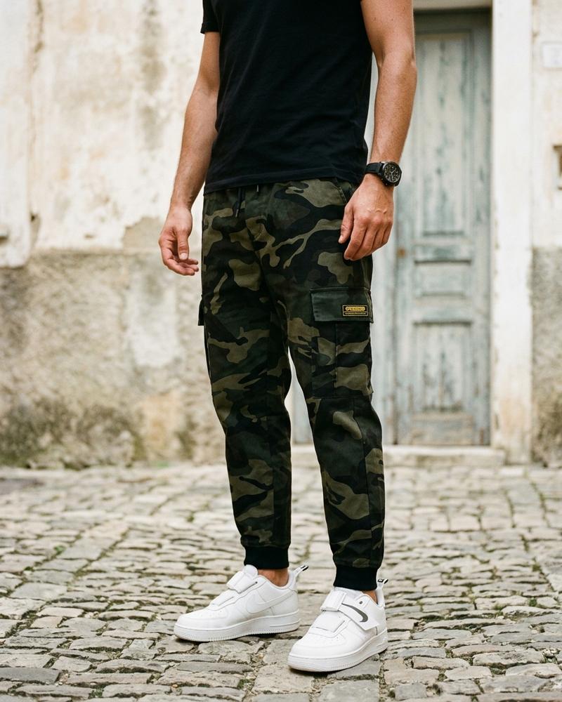 Macys Wear - Nemon | Gemusterte Konische Hose Herren