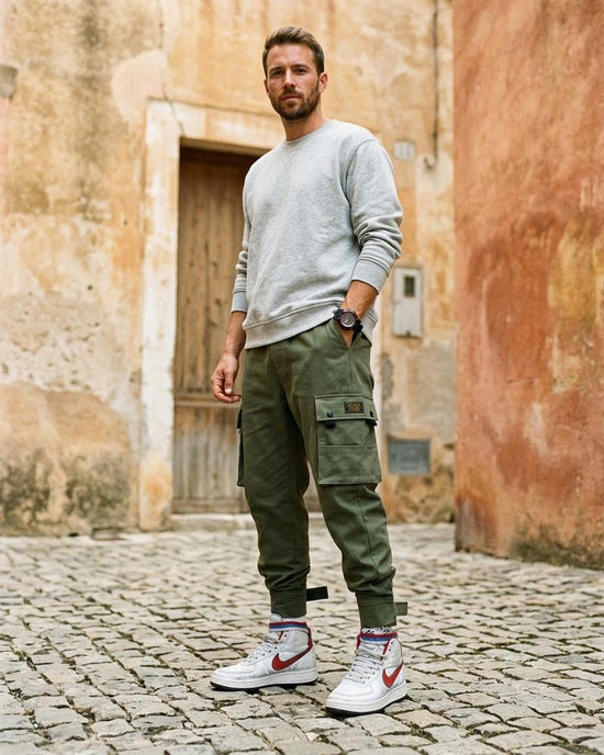 Macys Wear - Lesil | Konische Cargo Hose Herren