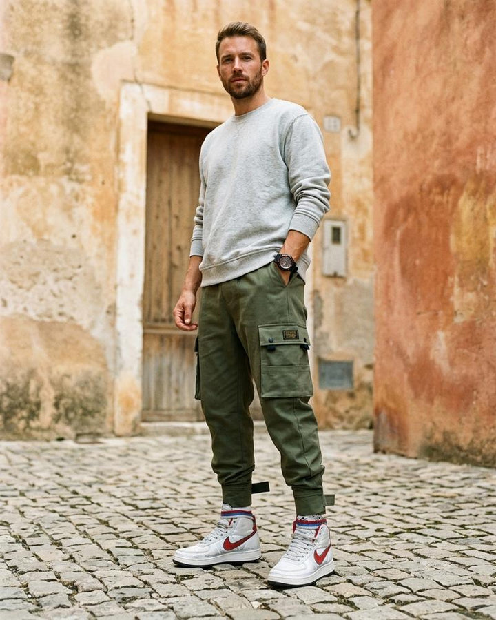 Macys Wear - Lesil | Konische Cargo Hose Herren