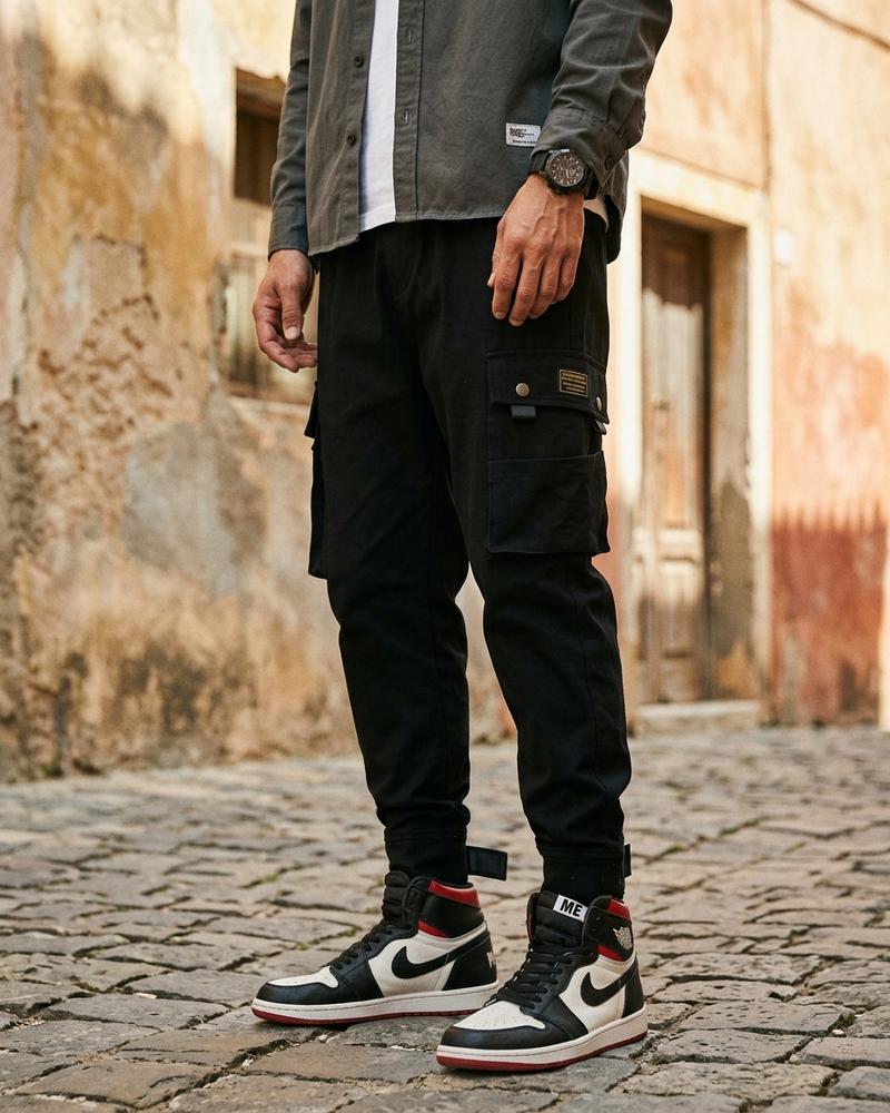 Macys Wear - Lesil | Konische Cargo Hose Herren