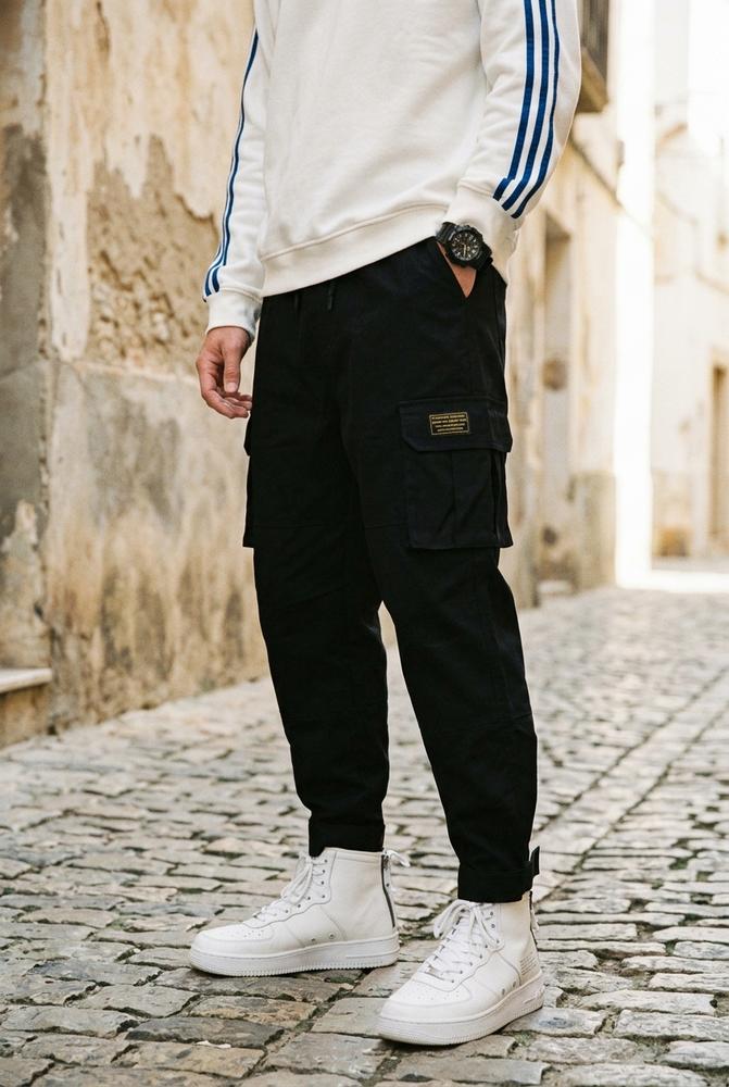 Macys Wear - Lasil | Aufgesetzte Baumwoll Hose Herren