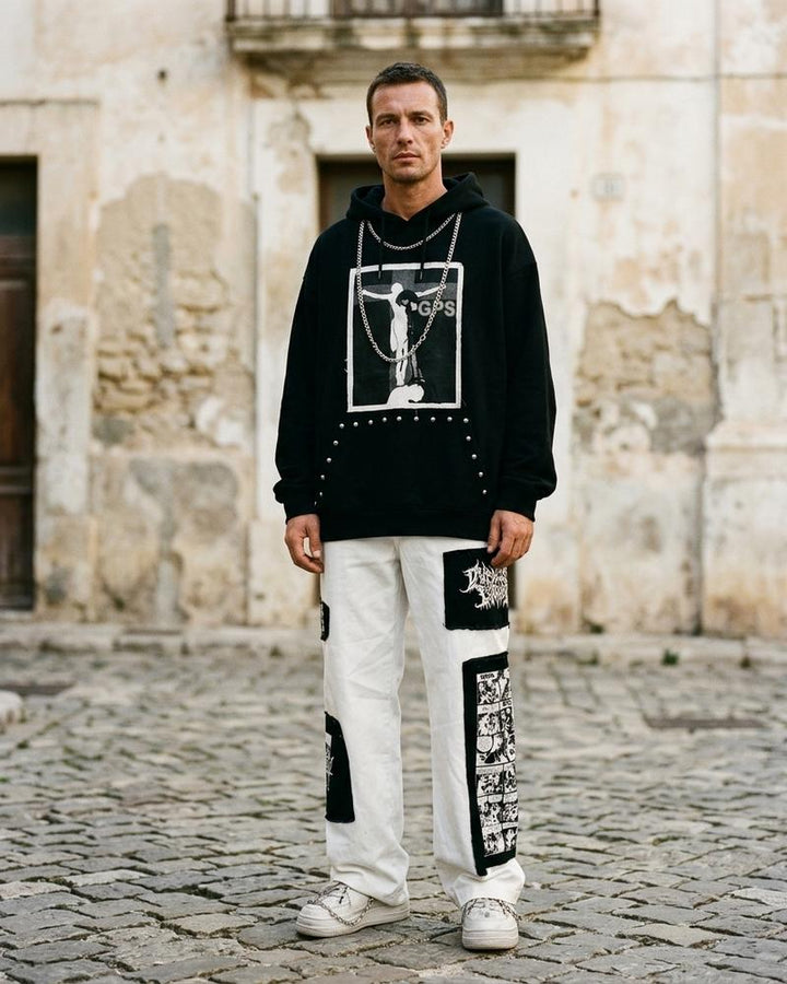 Macys Wear - Levar | Gepatchte Baumwoll Hose Unisex