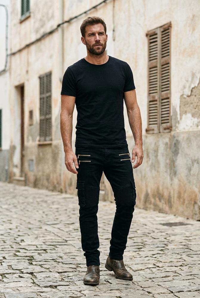 Macys Wear - Seren | Strukturiert Schmal Hose Herren