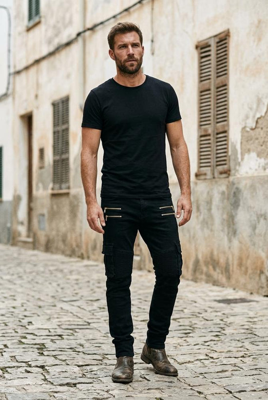Macys Wear - Seren | Strukturiert Schmal Hose Herren