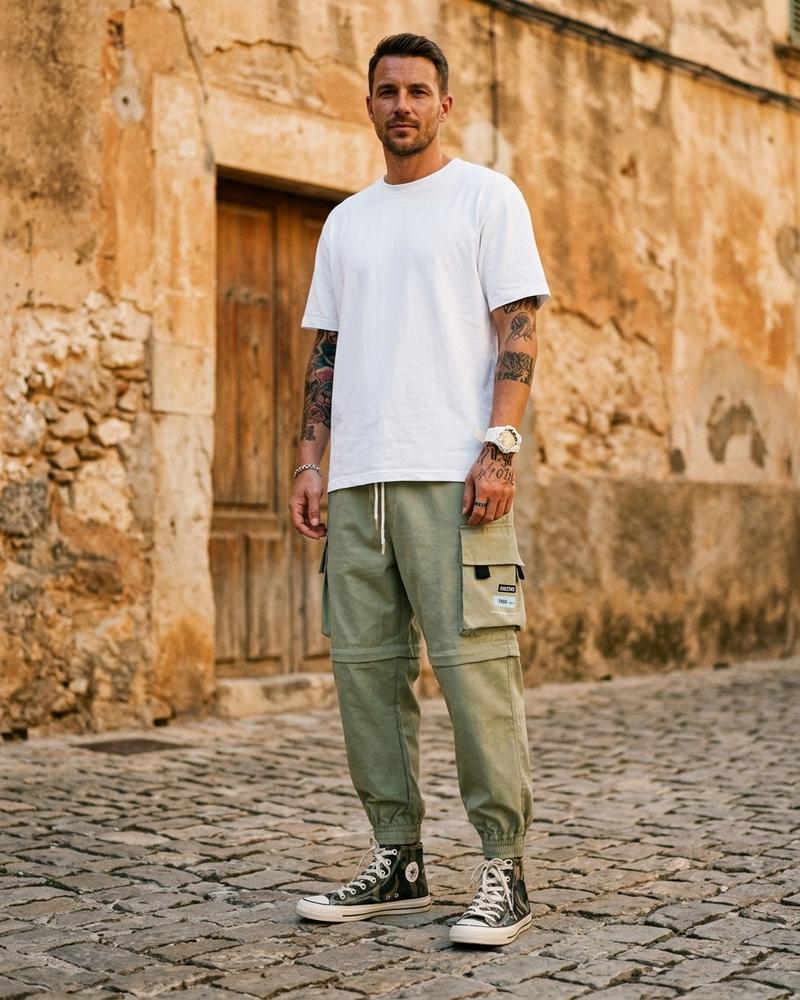 Macys Wear - Seven | Wandelbare Weit Geschnittene Hose Herren