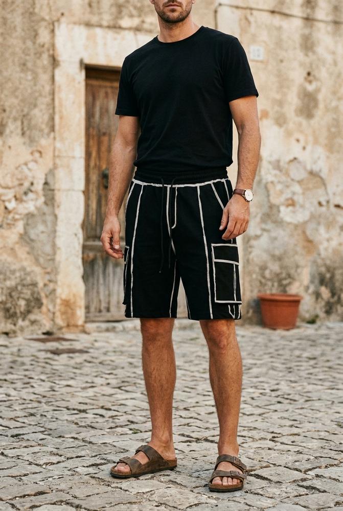 Macys Wear - Sanav | Paspelierte Gerade Geschnittene Hose Unisex