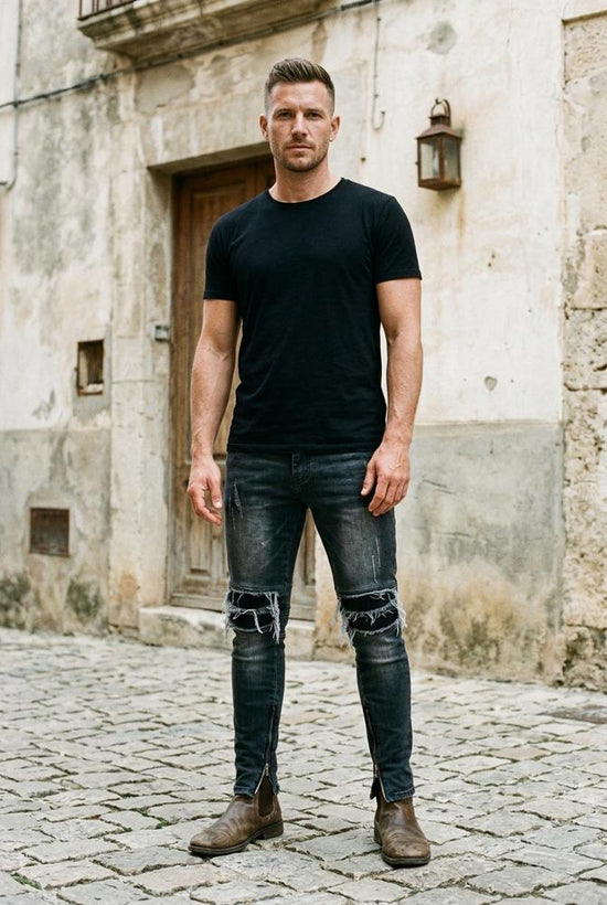 Macys Wear - Lavin | Verwaschen Gerippt Hose Herren