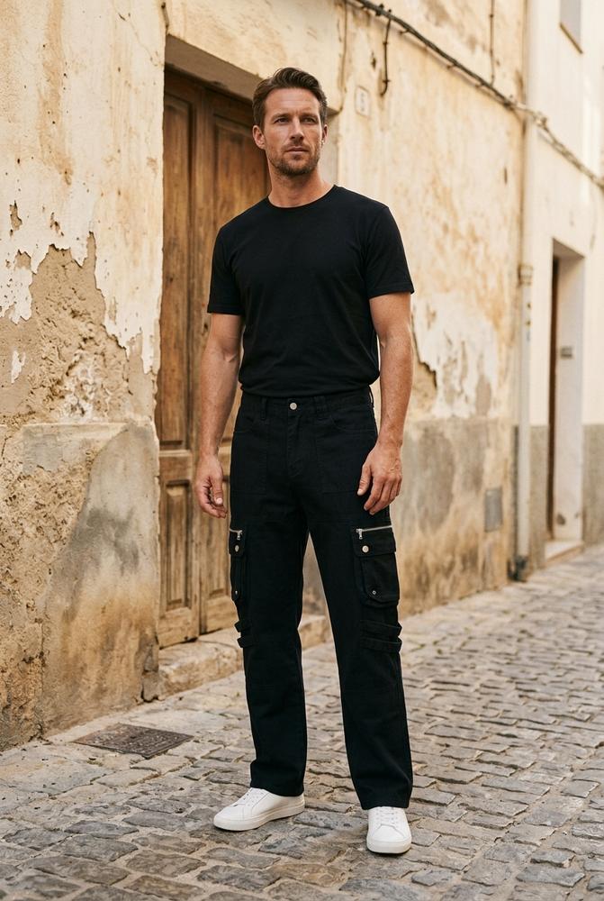 Macys Wear - Nolom | Gerade Geschnittene Baumwoll Hose Unisex