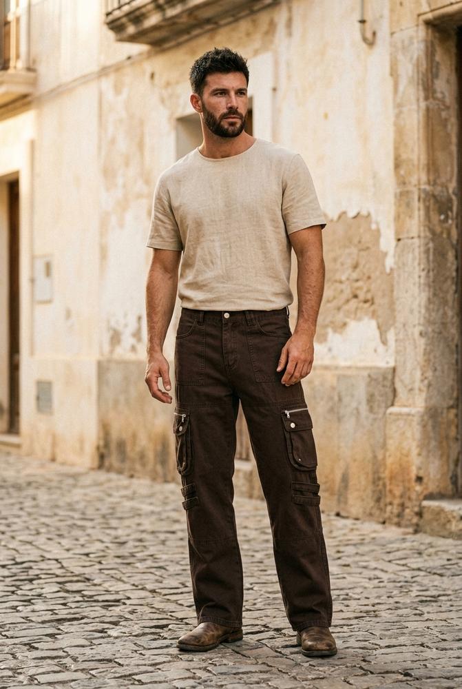 Macys Wear - Nolom | Gerade Geschnittene Baumwoll Hose Unisex