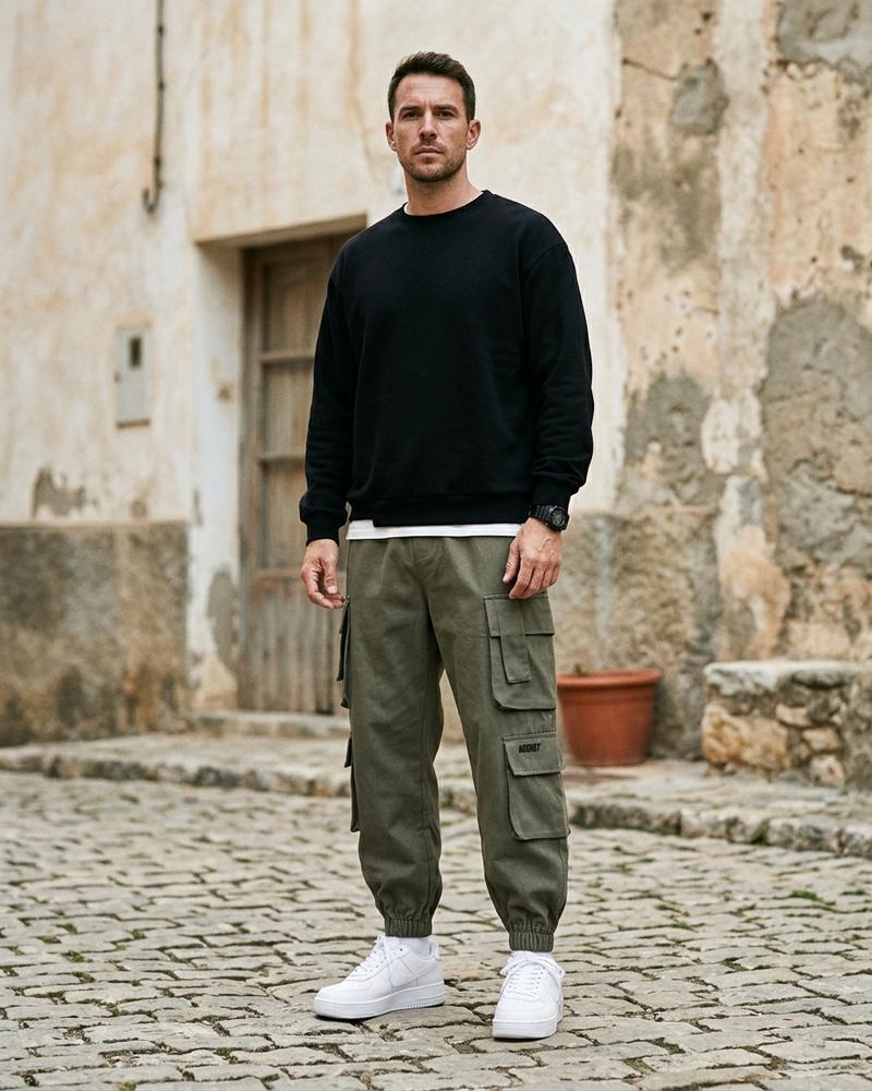 Macys Wear - Vadar | Gecuffte Taschenbesetzte Hose Herren