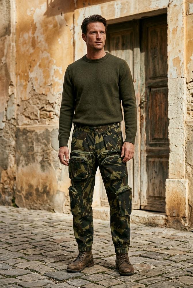 Macys Wear - Veron | Gecamouflaget Taschenreich Hose Unisex