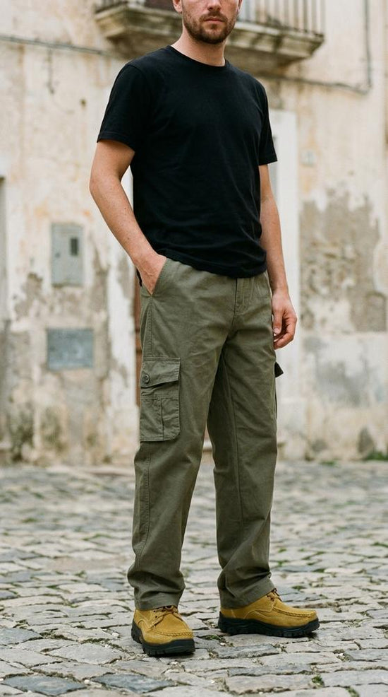Macys Wear - Karel | Gerade Geschnittene Baumwoll Hose Herren