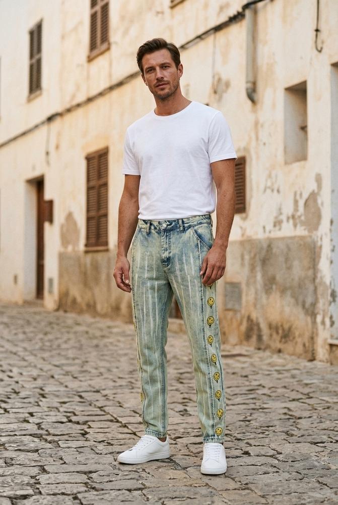 Macys Wear - Vasil | Gewaschene Bedruckte Hose Unisex