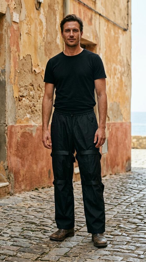 Macys Wear - Tiral | Gerade Geschnittene Geknitterte Hose Unisex