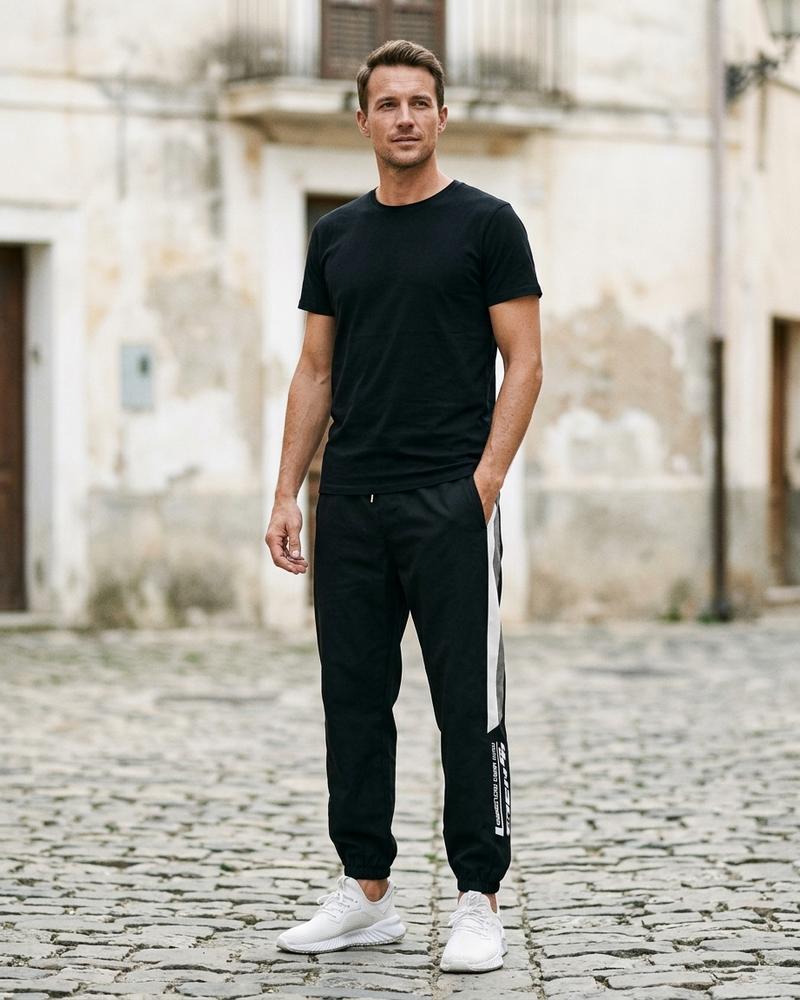 Macys Wear - Zesel | Gestreifte Bedruckte Hose Herren