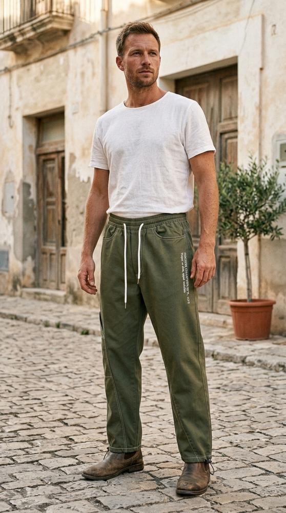 Macys Wear - Matir | Kontrastgesteppte Verstellbare Hose Unisex