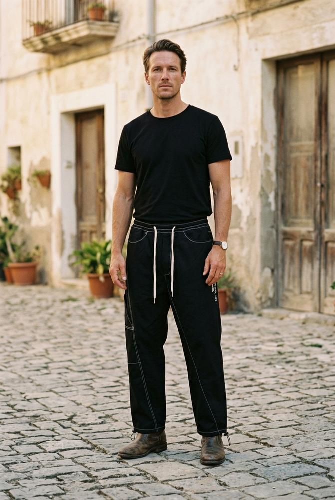 Macys Wear - Matir | Kontrastgesteppte Verstellbare Hose Unisex