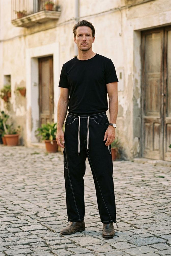 Macys Wear - Matir | Kontrastgesteppte Verstellbare Hose Unisex