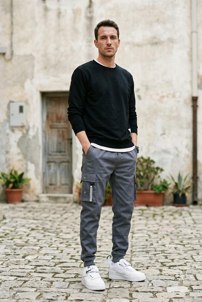 Macys Wear - Nesin | Schmal Geschnittene Baumwoll Hose Herren