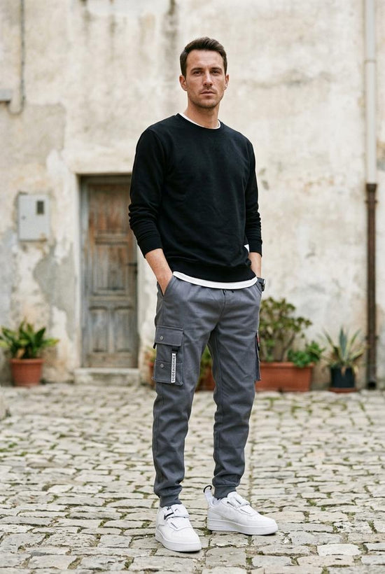 Macys Wear - Nesin | Schmal Geschnittene Baumwoll Hose Herren