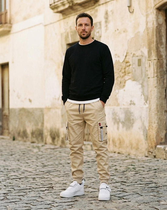 Macys Wear - Nesin | Schmal Geschnittene Baumwoll Hose Herren