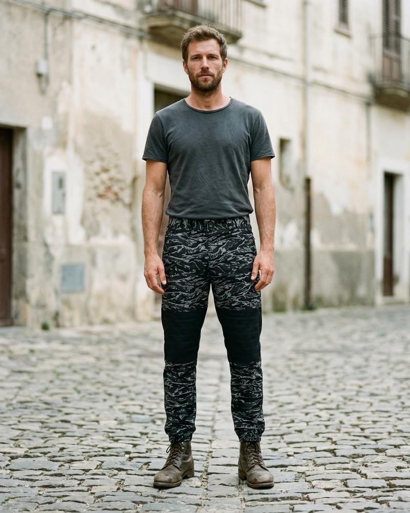 Macys Wear - Miram | Gemustert Verstärkt Hose Unisex